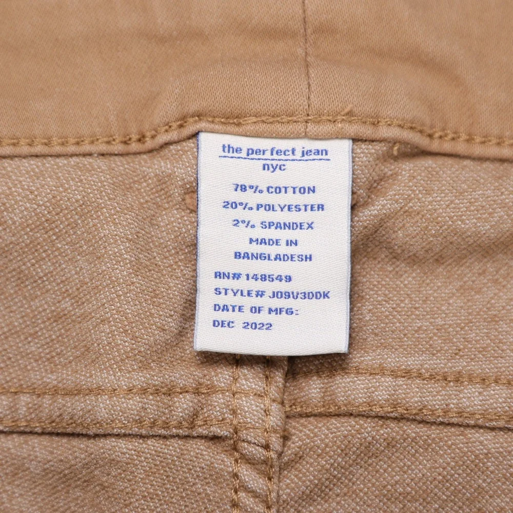 The Perfect Jean NYC Denkhaki Athletic Fit Khaki Tan Pants‎ 44x32 J09V3DDK Mens
